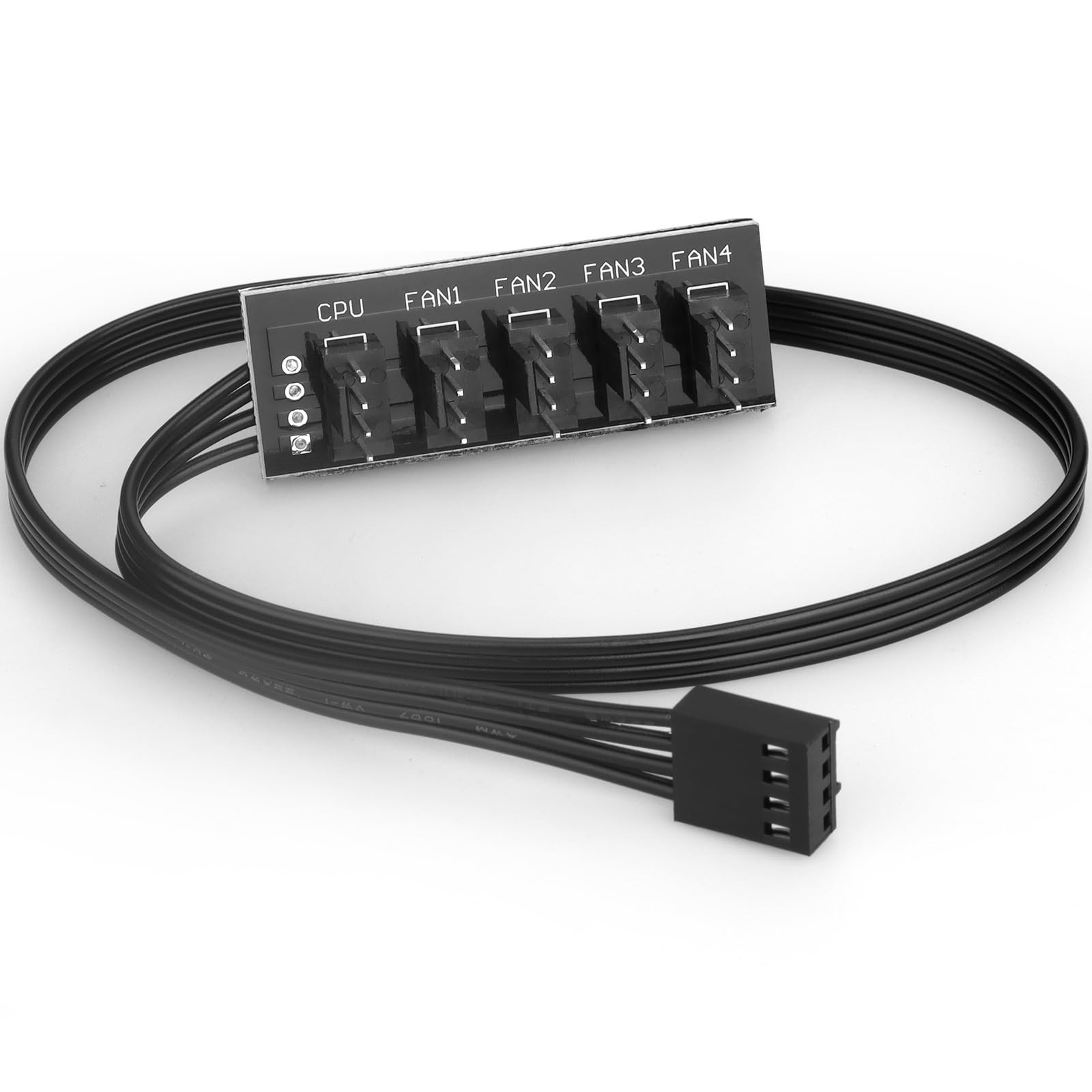 Fan Hub,Compatible 3PIN/4PIN PC Fan Splitter.PWM Fans Hub for Desktop PC Cool…