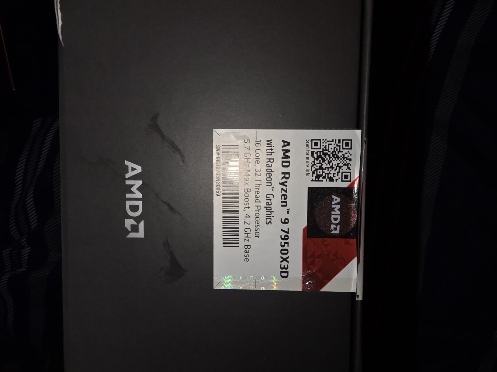 AMD Ryzen 9 7950X3D 16-Core 4.2GHz AM5 Desktop CPU 128MB L3 Cache