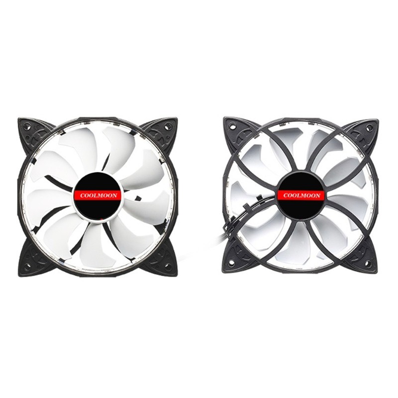 120mm for Case Fan, RGB for Case Fans,12V-3/4pin RGB for Case Fans Coolmoon with
