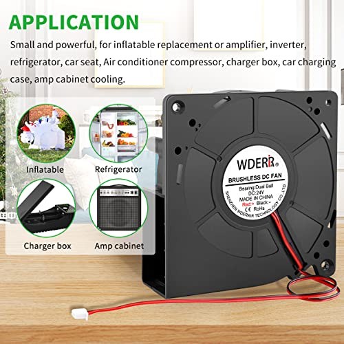 120 mm × 32 mm 12V Brushless Squirrel Cage Centrifugal Blower Fan,High 12v 2pin