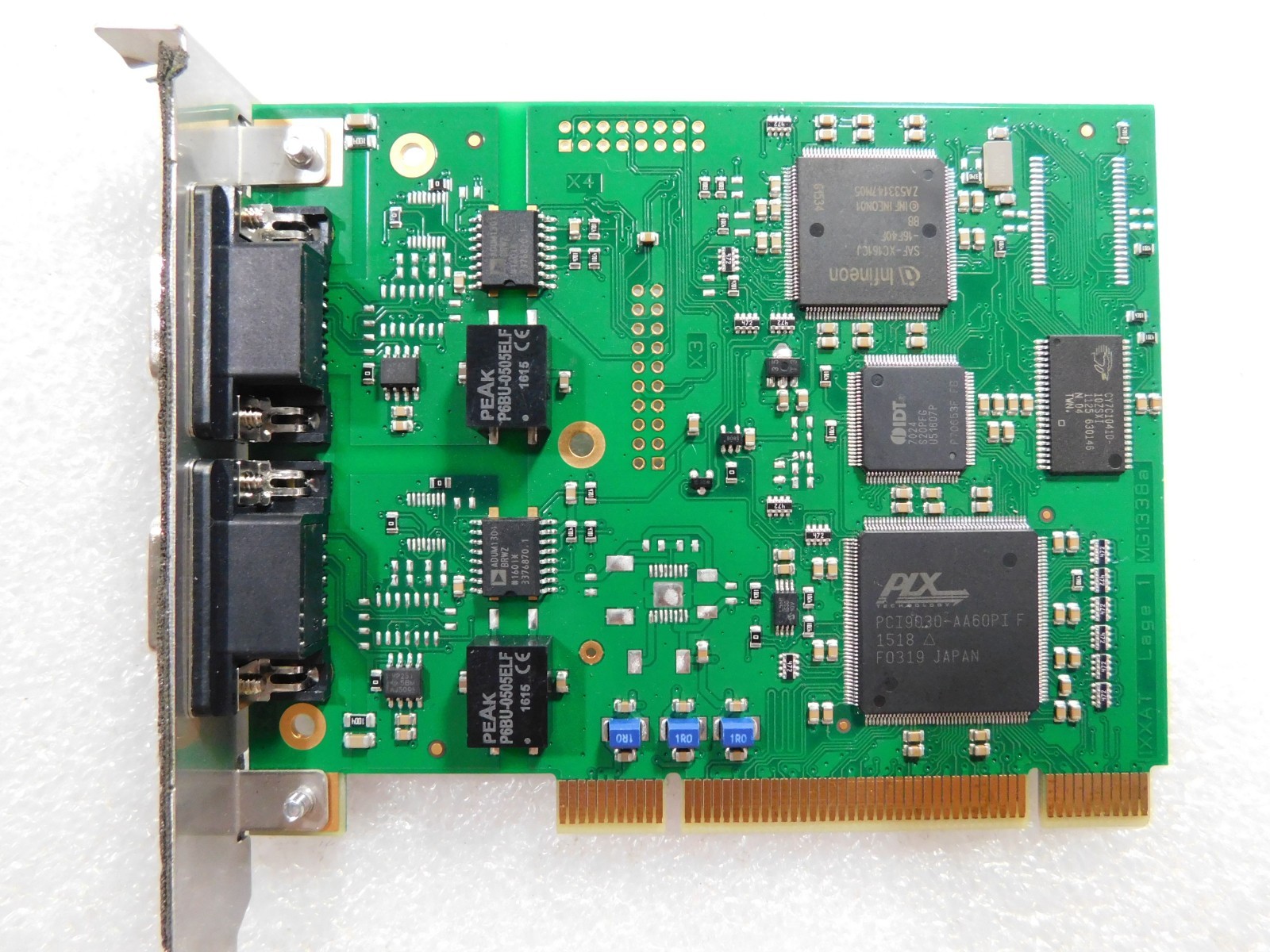 HMS IXXAT IPCI-XC16/PCI TWO CHANNEL PC CAN NETWORK INTERFACE ADAPTER