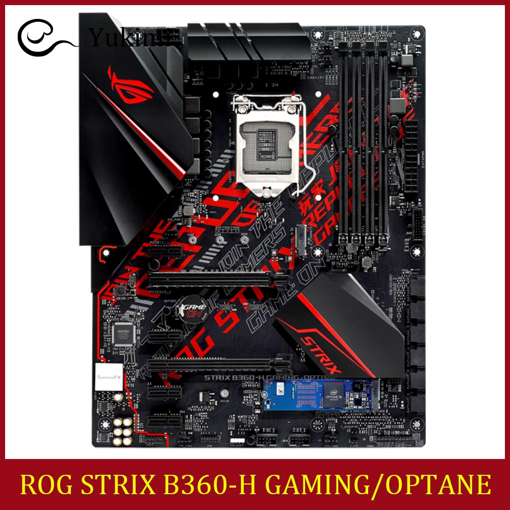 FOR ASUS ROG STRIX B360-H GAMING/OPTANE Socket 1151 64GB HDMI DVI-D Ｍotherboard