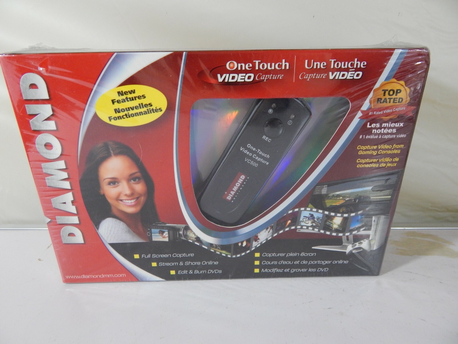 Diamond VC500 One Touch USB Video & Audio Capture Device – Black