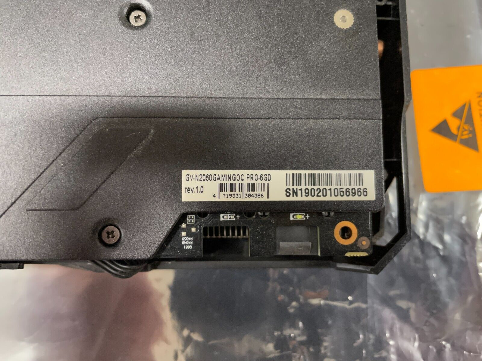 Gigabyte RTX 2060 Video Card, GV-N2060GAMINGOC PRO-6GD