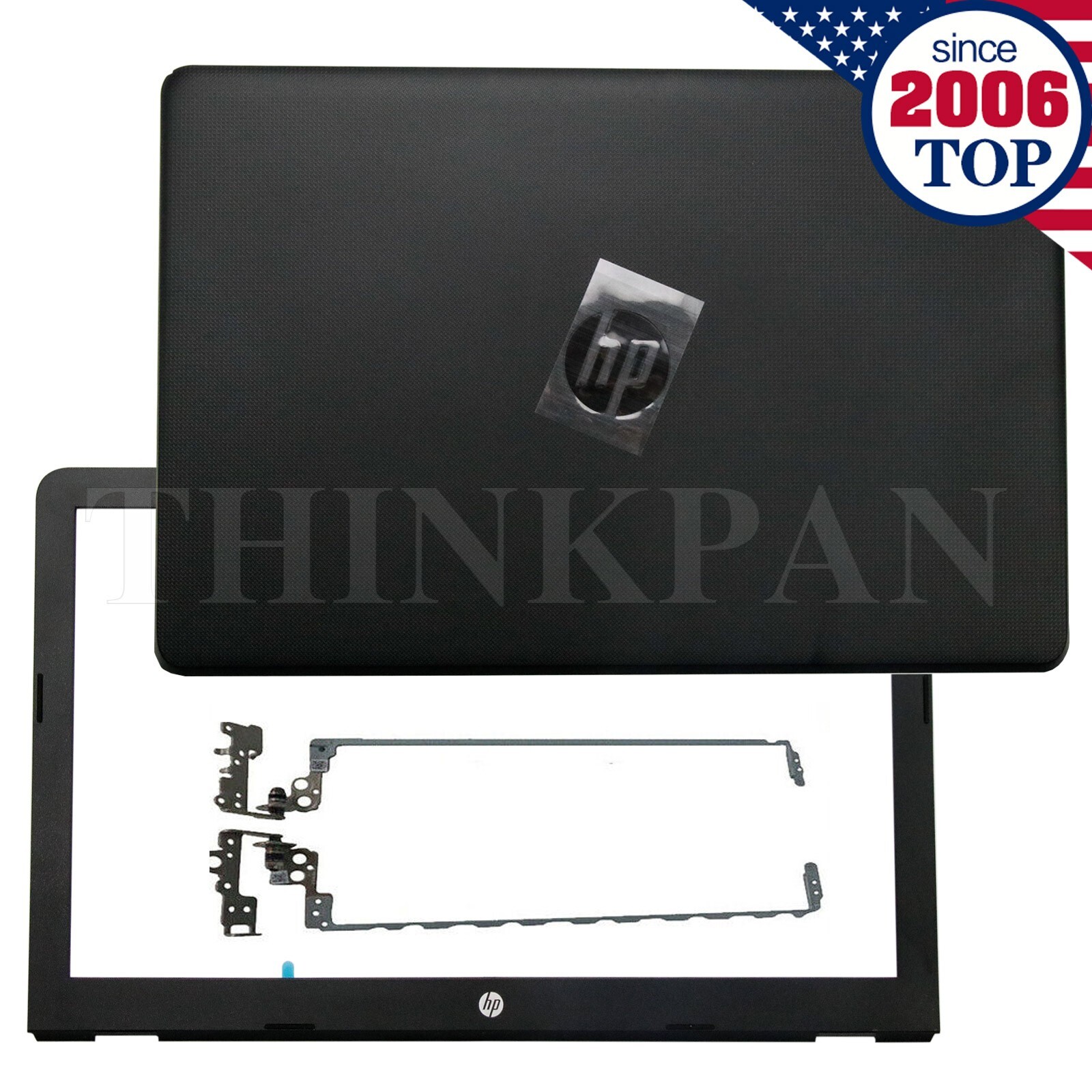 New HP 15-BS 15T-BS 15-BW 15-BS015DX Lcd Back Cover Lid + Front Bezel Hinges US