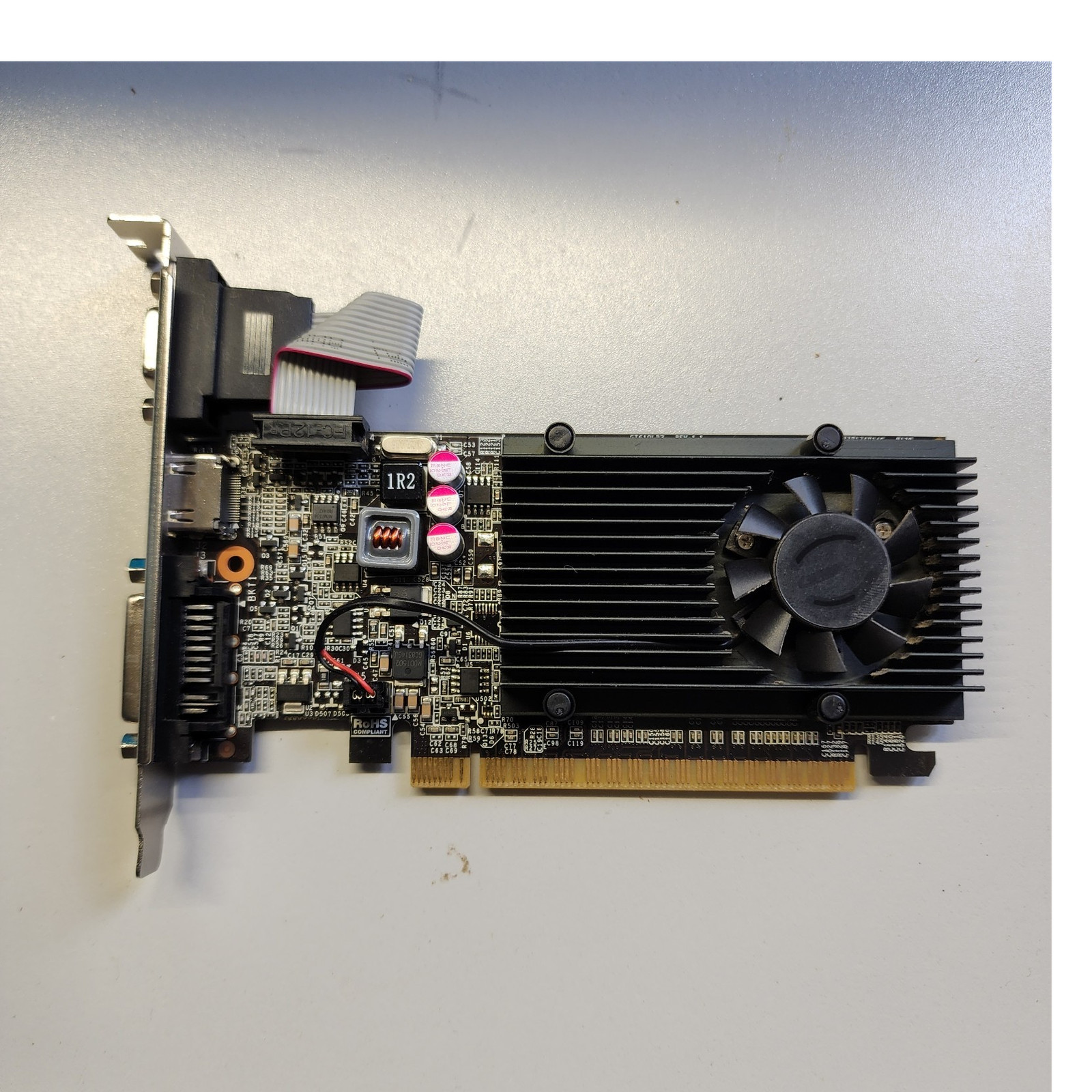 EVGA NVIDIA GeForce GT 610 SFF PCIe Graphics Card DVI HDMI VGA Fan Heatsink