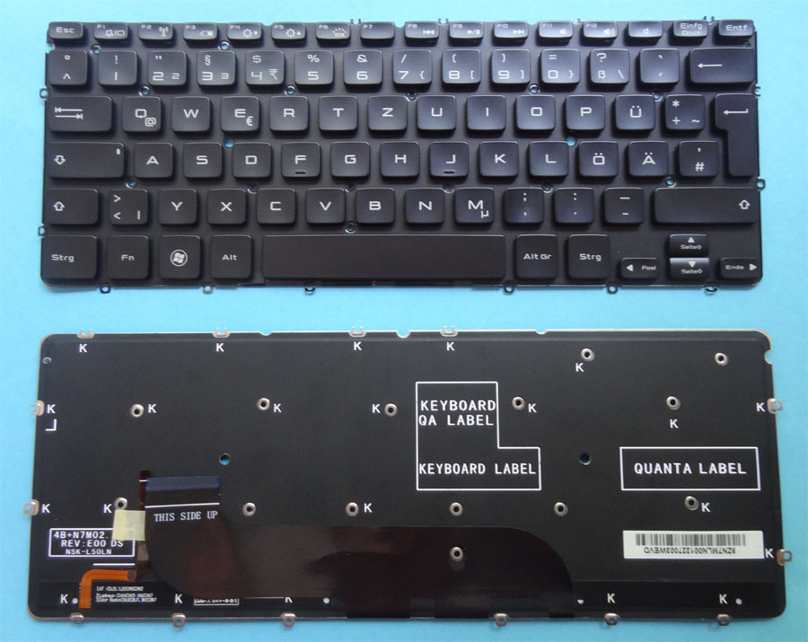 Keyboard Dell XPS13 Ultrabook XPS13z L321x L322x backlit illuminated keyboard DE