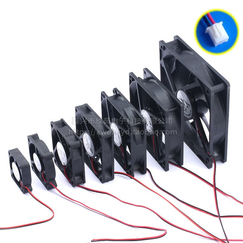 5V 12V 24V Cooling Computer Case Fan 40 50 60 70 80 120mm DC PC 3D Printer 2-Pin
