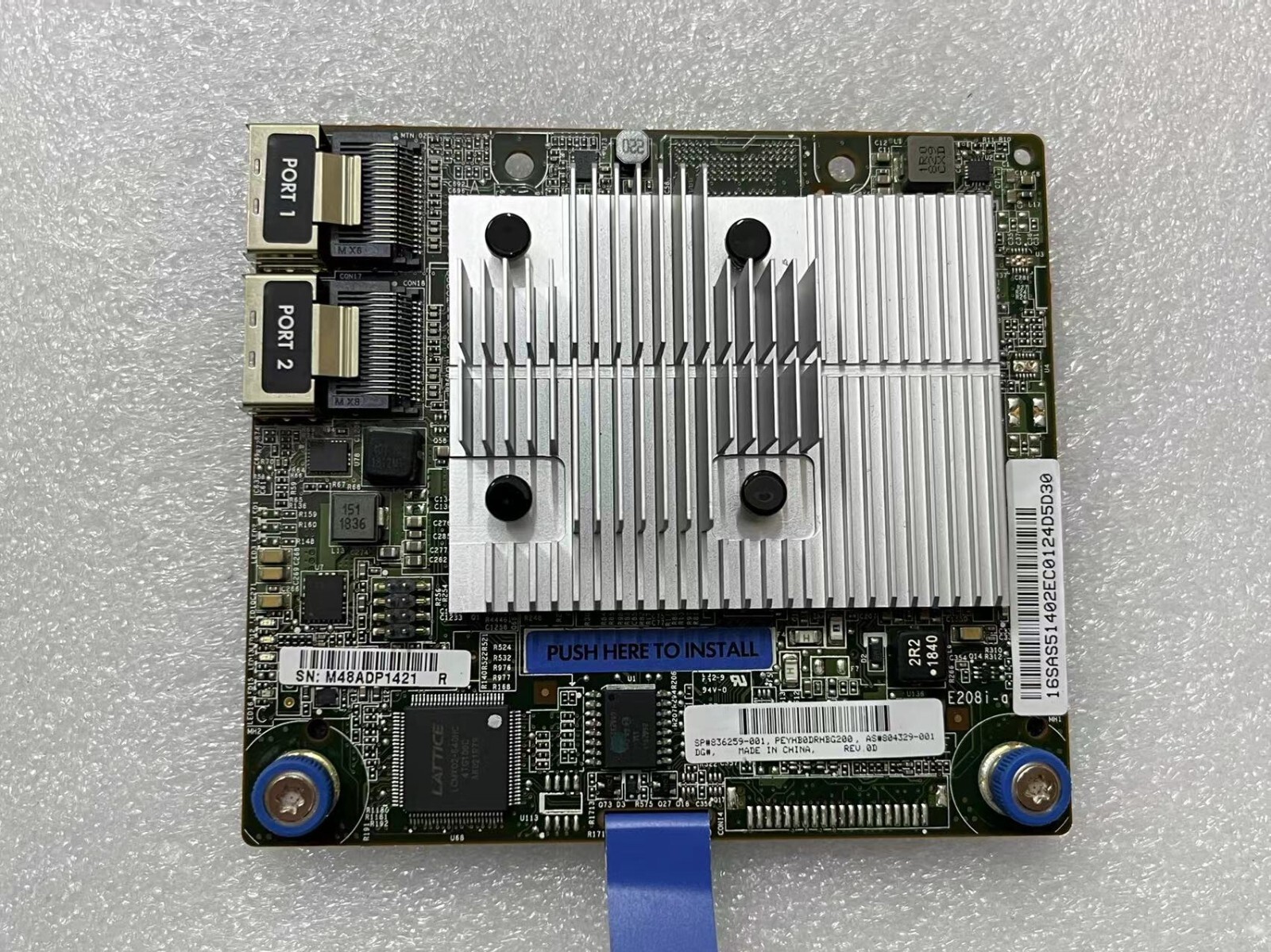 HPE Smart Array E208i-A SR Gen10 12Gb/s SAS Controller 836259-001 804326-B21