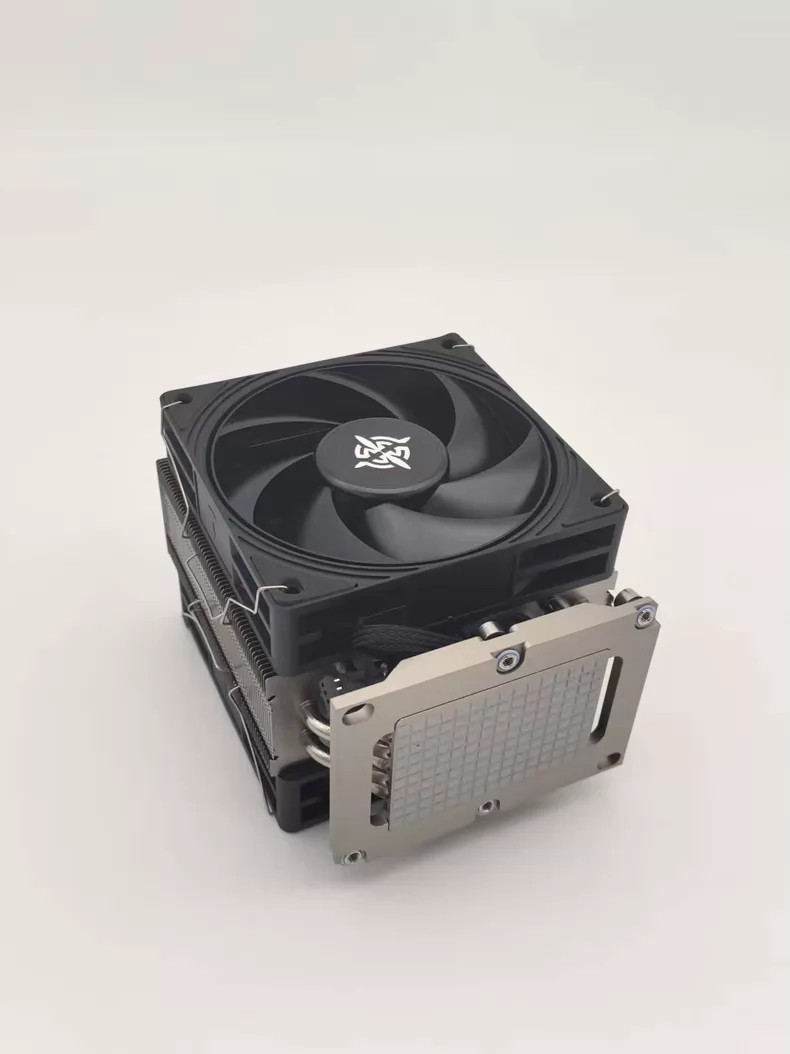 LGA3647 4U Rectangular CPU Cooler Dual Fan 6 Heatpipes Active Workstation New