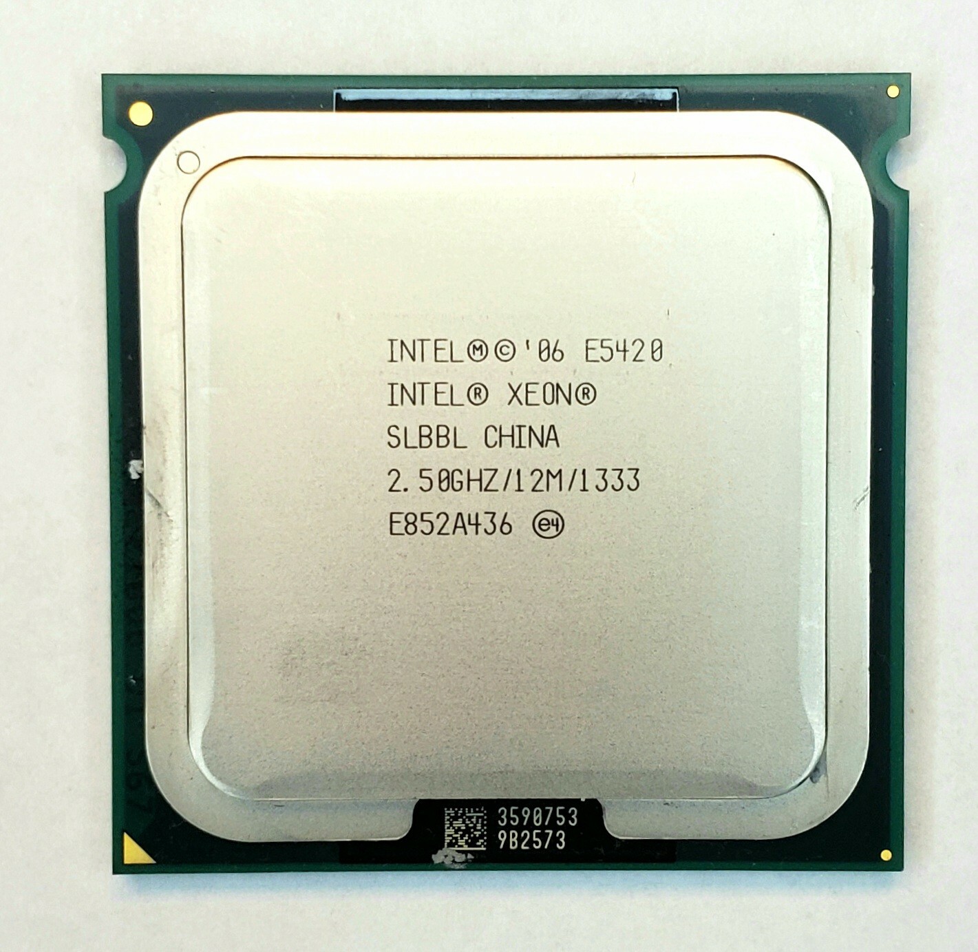 Intel SLBBL XEON E5420 2.5ghz Socket 771 CPU 12 MB L2 Cache Bus 1333 MHz Tested
