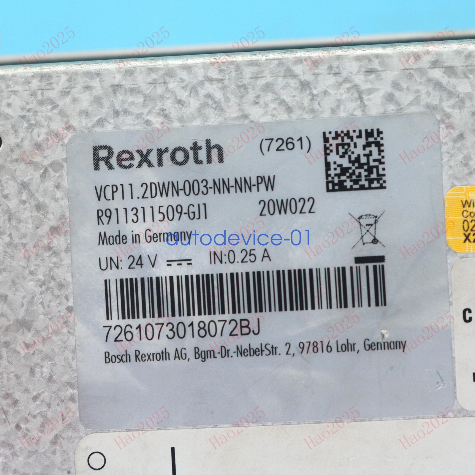 VCP11.2DWN-003-NN-NN-PW REXROTH Used Tested In Good DHL/FedEx