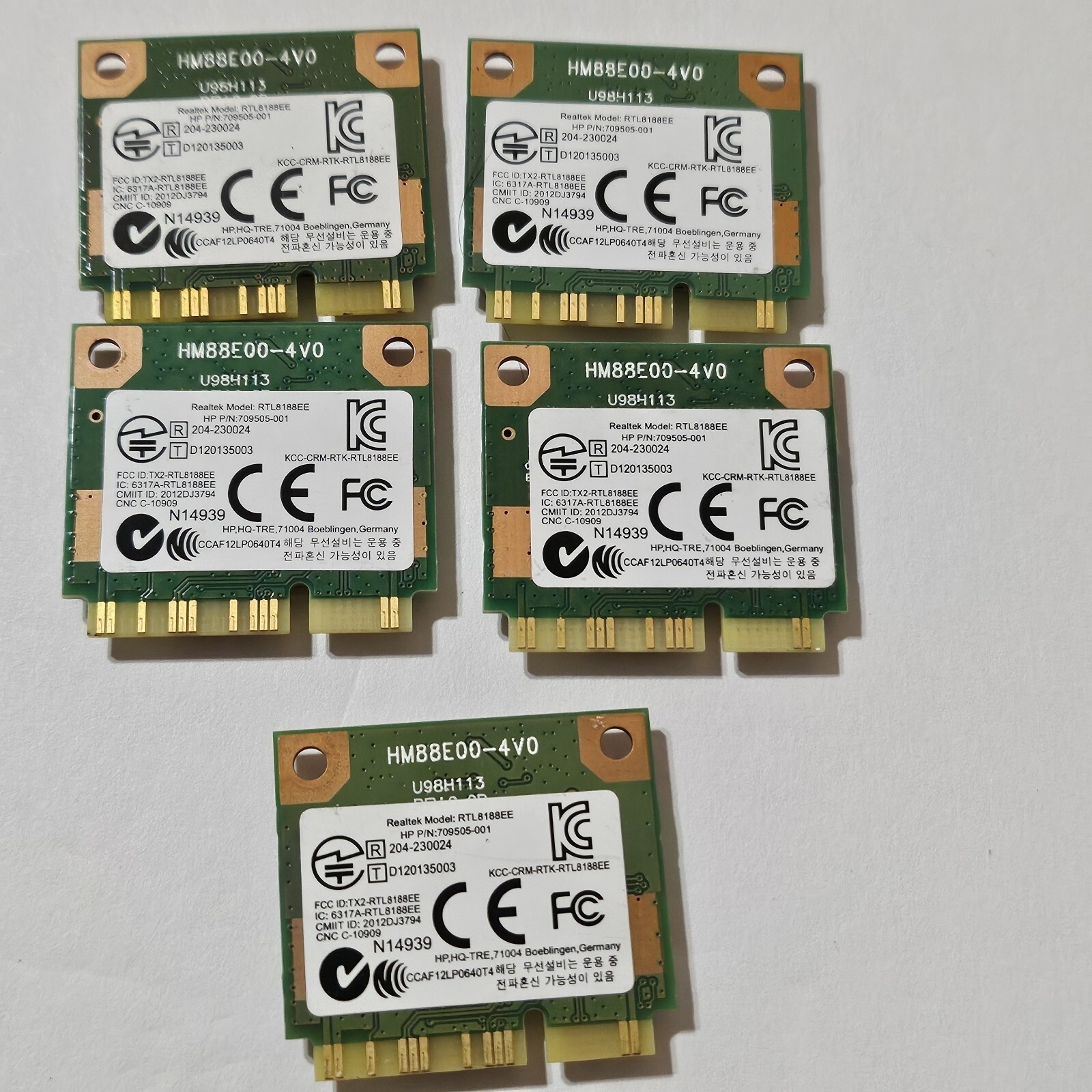 HP Pavilion 709505-001 SPS- 709848 Wireless WiFi Cards Lot Of 5