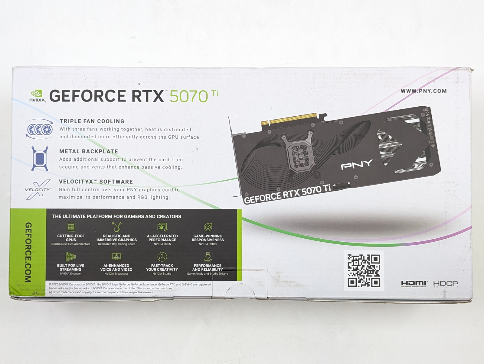PNY GEFORCE RTX 5070 Ti 16GB OC GDDR7 Graphics Card (VCG5070T16TFXPB1-O)