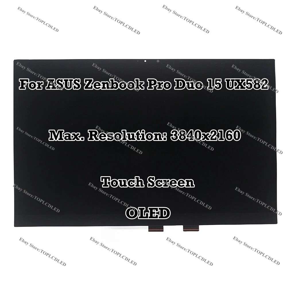 ASUS Zenbook Pro Duo 15 OLED UX582 15.6″ UHD LCD Assembly Touch Screen Display