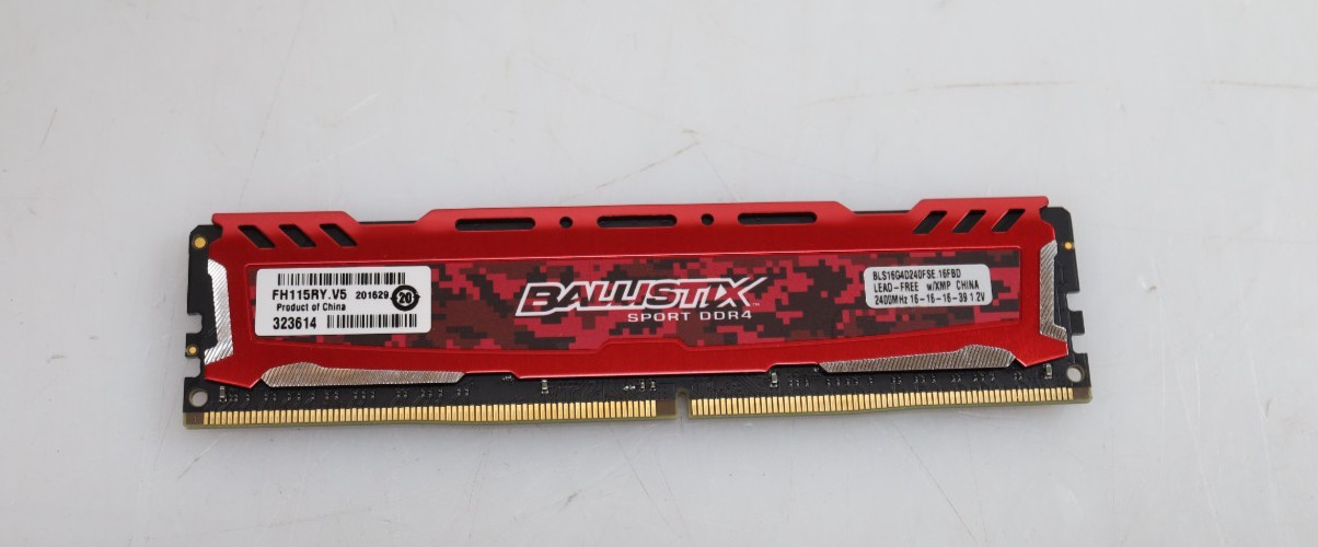 16GB Ballistix Sport LT FH115YK.VT BLS16G4D240FSE.16FBD DDR4 2400 Desktop Memory