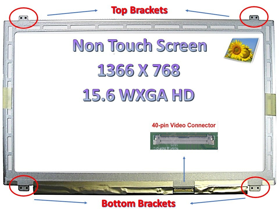 New LTN156AT30 for HP Glossy 15.6″ 40pins New LCD Screen Replacement LED Display