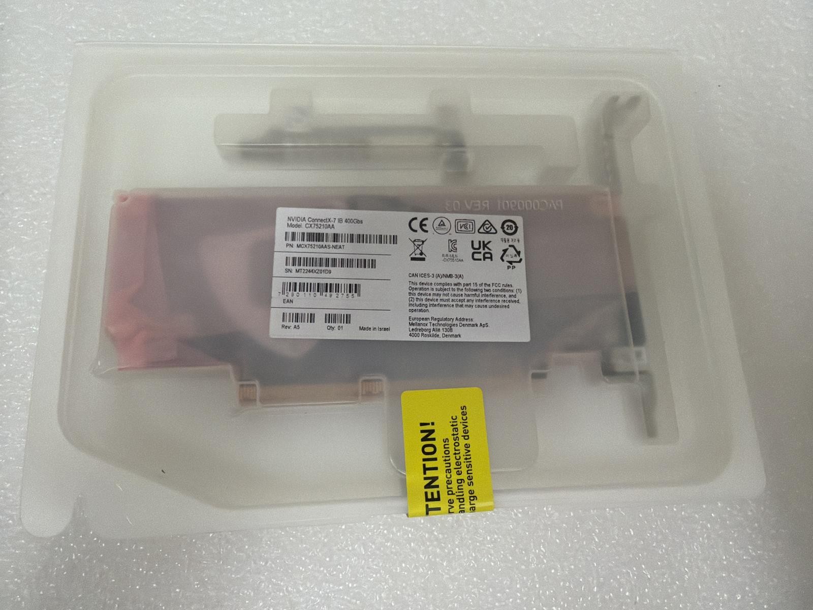 NVIDIA MCX75210AAS-NEAT CONNECTX-7 IB 400GbS, CX75210AA