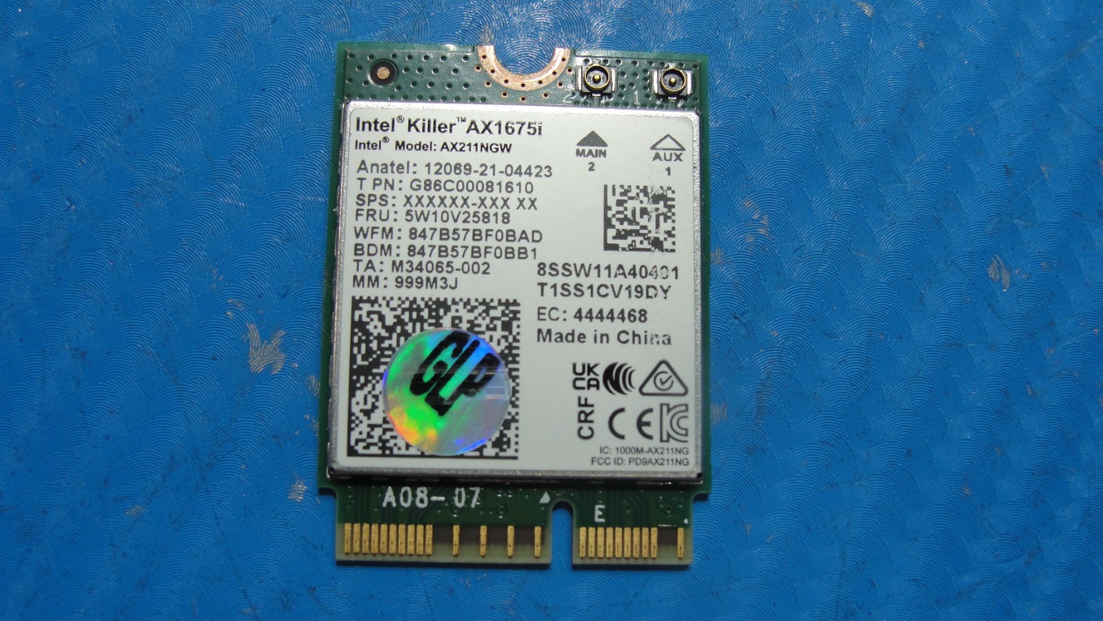 Acer Swift 3 14” SF314-512-73YZ Genuine Wireless WiFi Card AX211NGW 5W10V25818