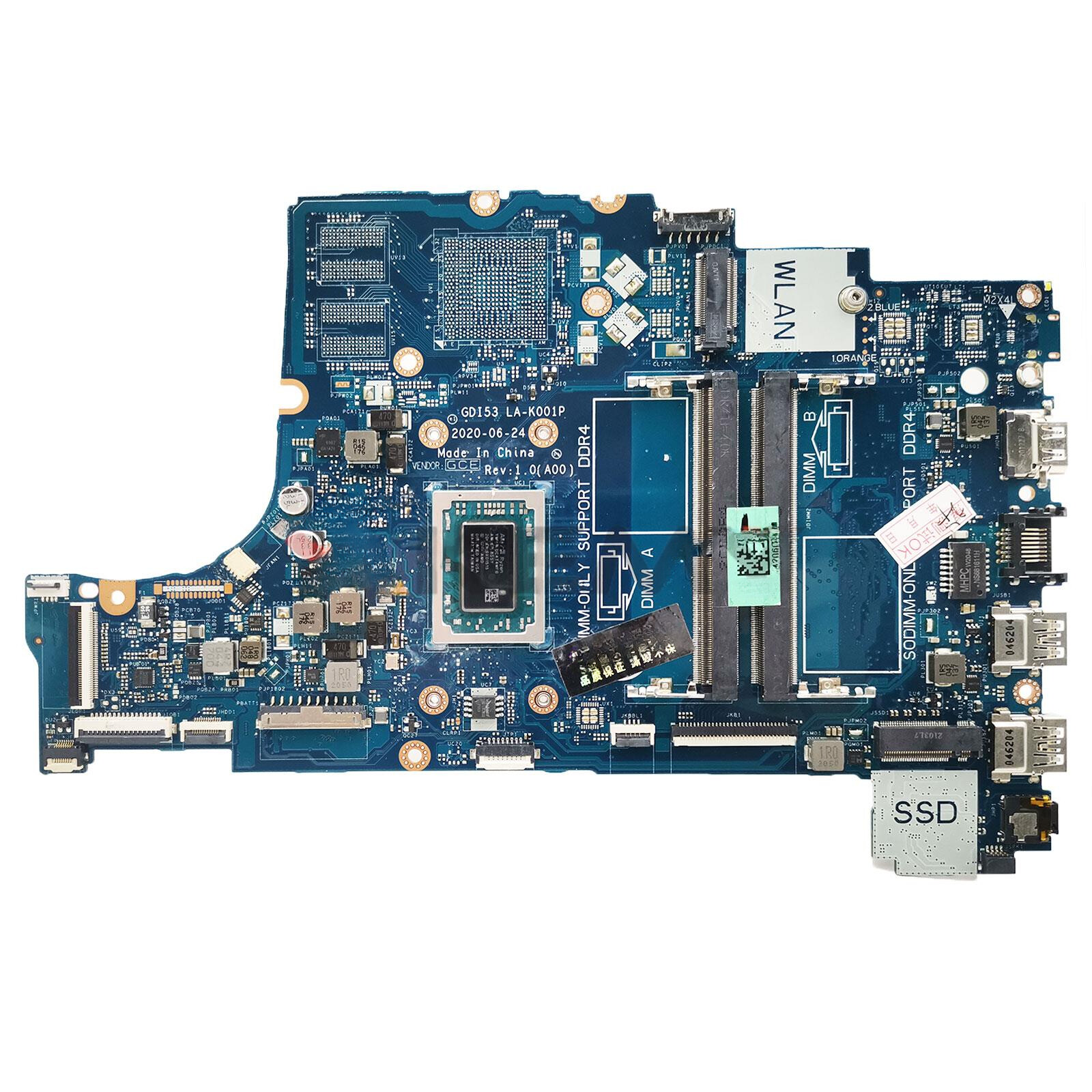 GDI53 LA-K001P for Dell Inspiron 15 3501 Motherboard R5-3500U R7-3700U Test OK