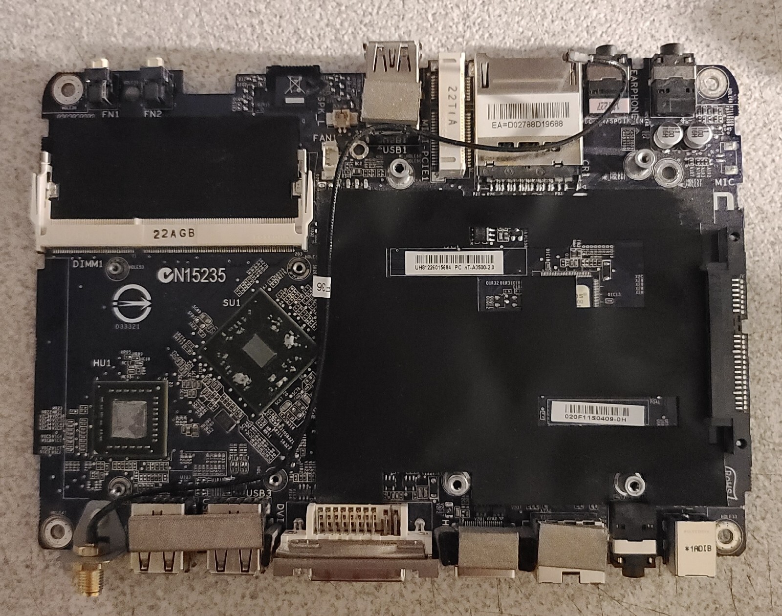 Genuine ViewSonic NetTop AMD-E350 1.6GHz CPU 2GB DDR3 Motherboard NT-A3500-2.0