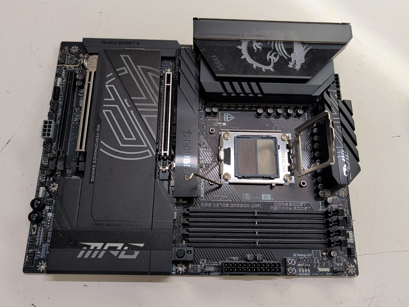 MSI MPG X870E CARBON WIFI AM5 AMD X870E ATX Motherboard *READ*