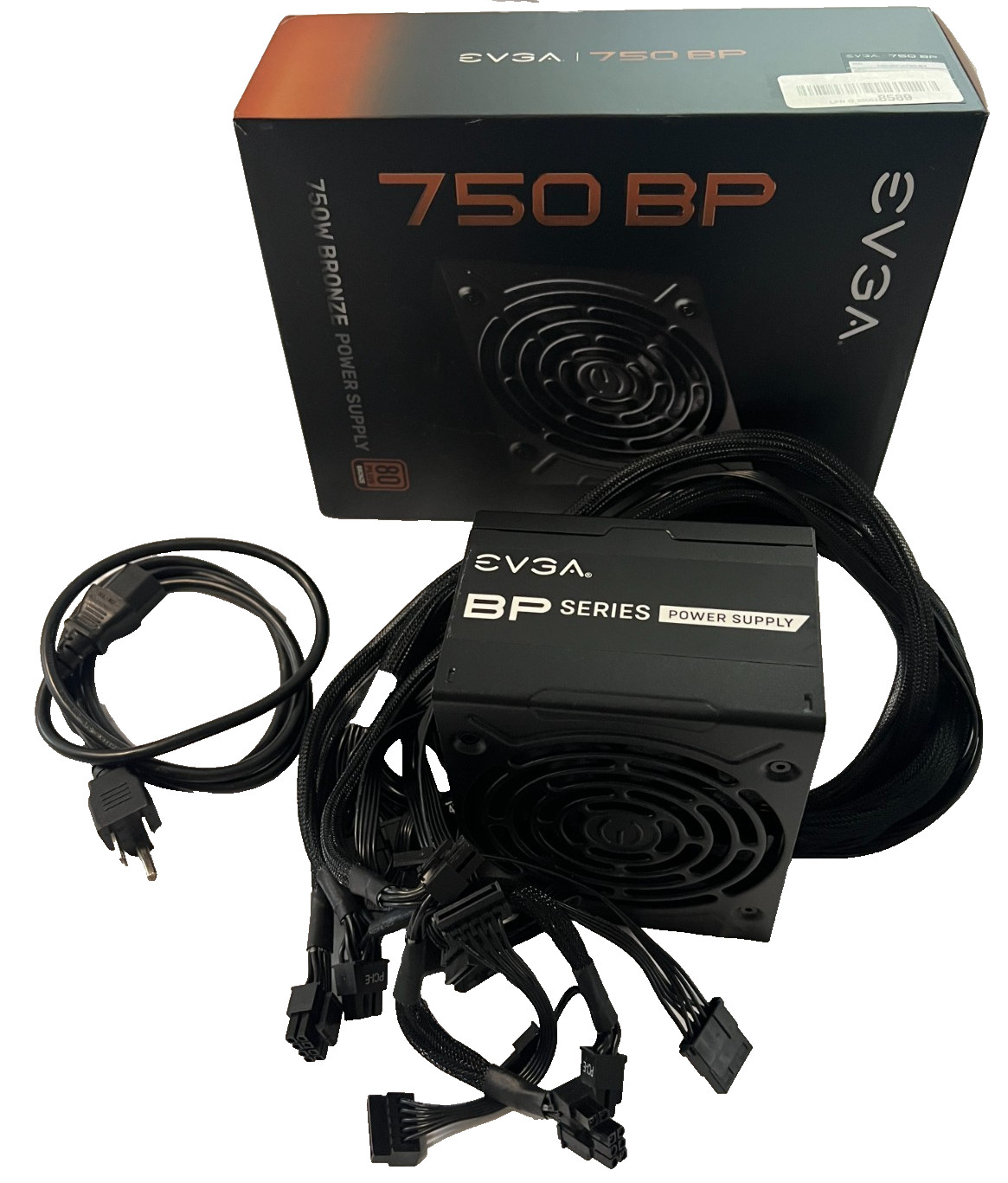 EVGA 750 BP 80+ Bronze 750W PSU | Mint Condition | 100% Rated USA Seller