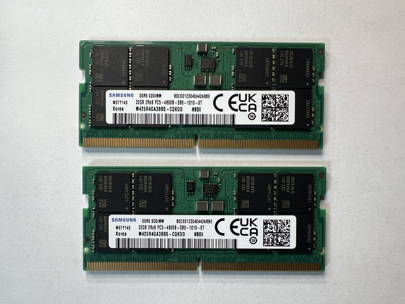Samsung 64GB (2x32GB) DDR5-4800 PC5-38400 SODIMM RAM M425R4GA3BB0-CQK0D