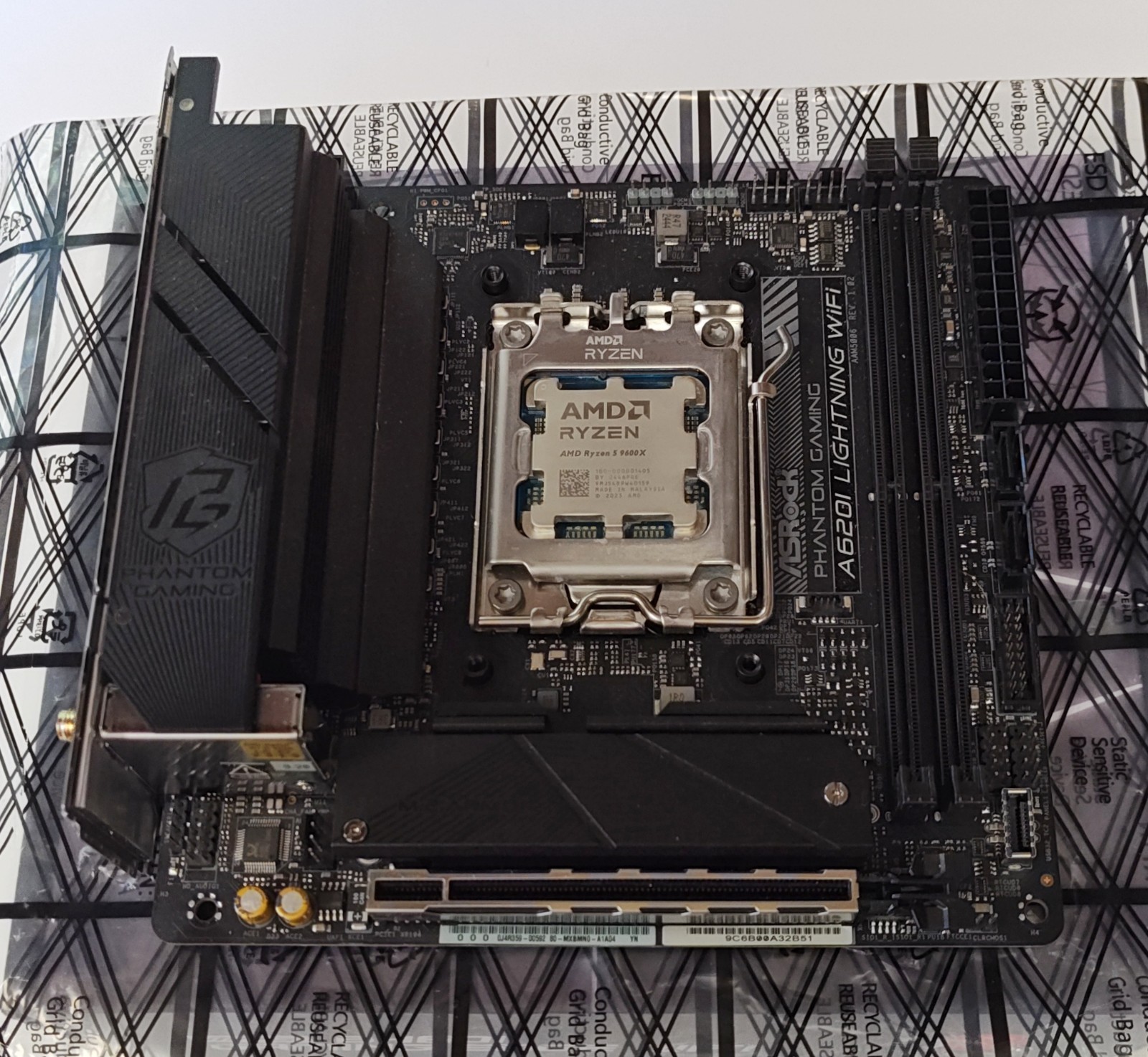 AMD Ryzen 5 9600X And ASRock Phantom Gaming A620I Motherboard Combo