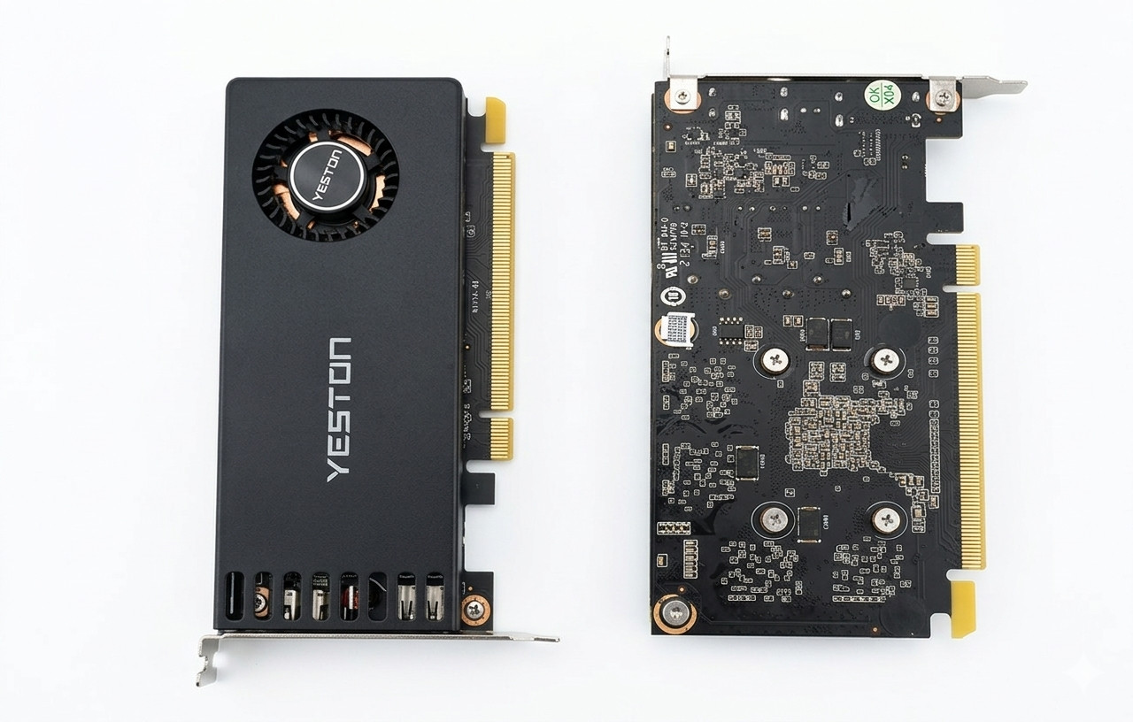Yeston GTX 1650 LP 4GB GDDR6 – No External Power, ITX Size Bracket Included