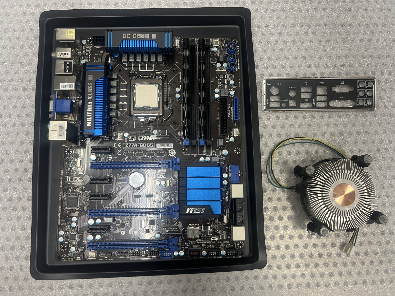 MSI Z77A-GD65 Motherboard Intel Core i5-3570K Unlocked, 8GB DDR3 with OEM cooler