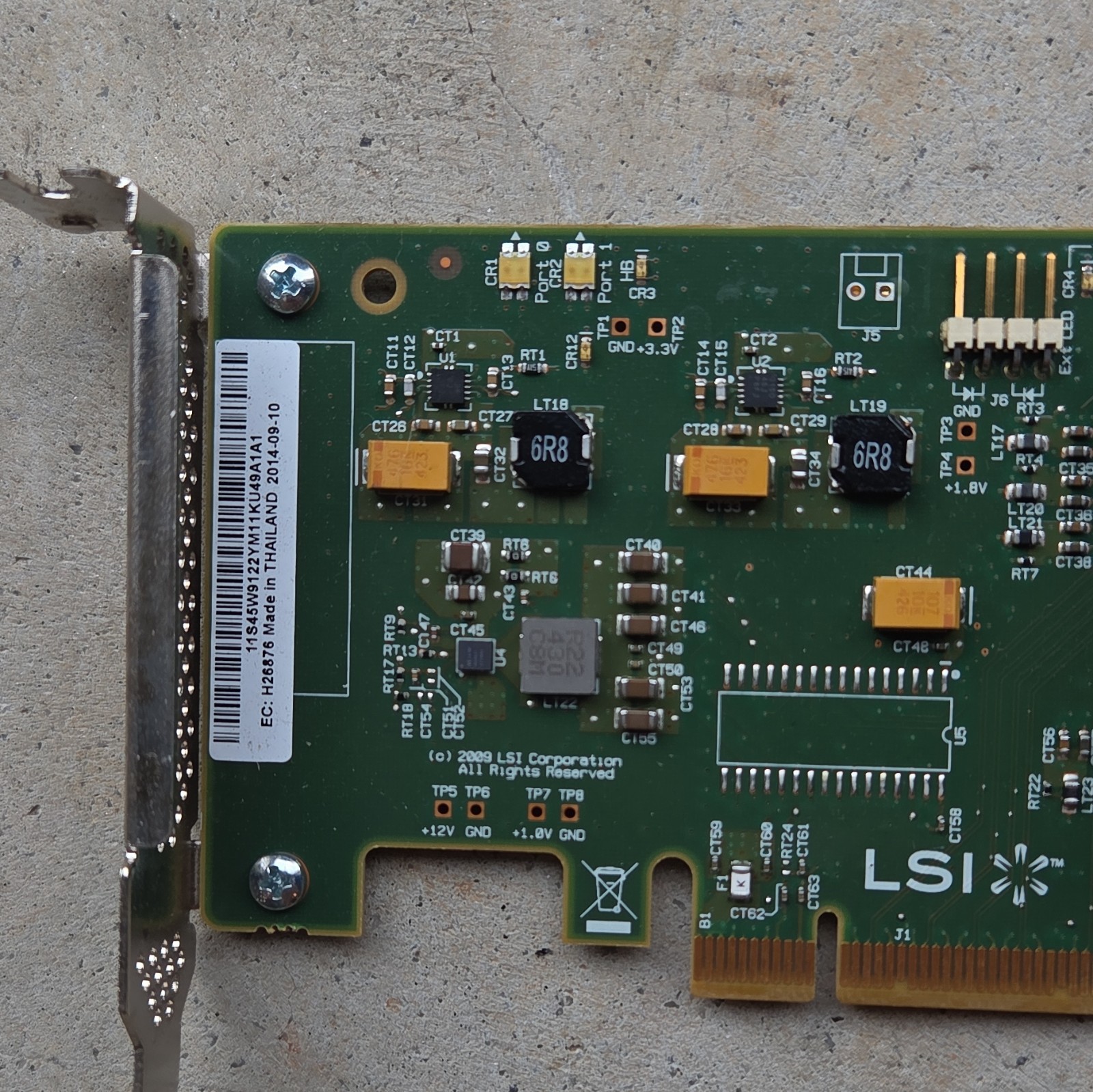 LSI SAS9201-8i 8-Port 6Gb/s SAS HBA Non-RAID Controller PCIe x8