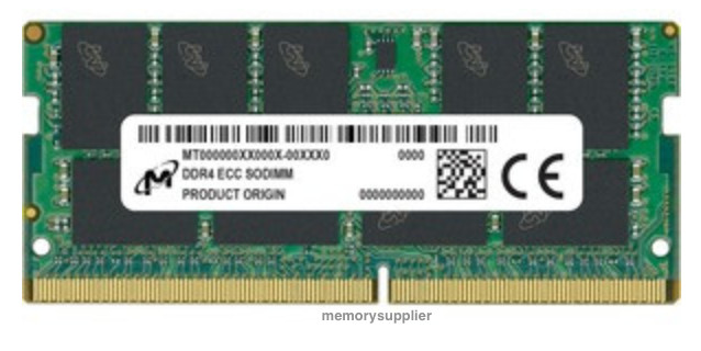 MTA18ASF4G72HZ-3G2F1 Micron 32GB PC4-25600 DDR4-3200MHz ECC Unbuffered SoDimm