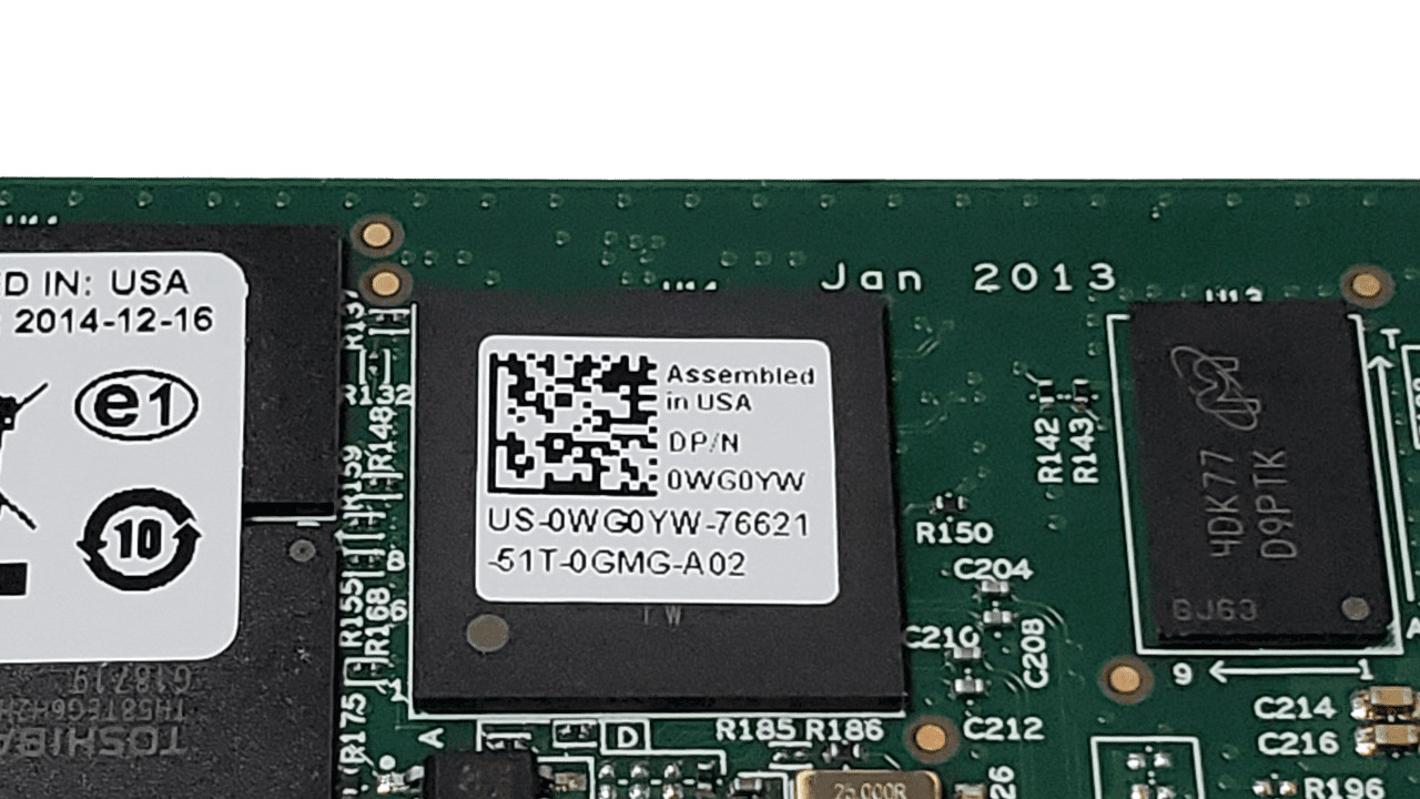 Dell WG0YW Marvell Storage Controller Card w/ 8GB Memory