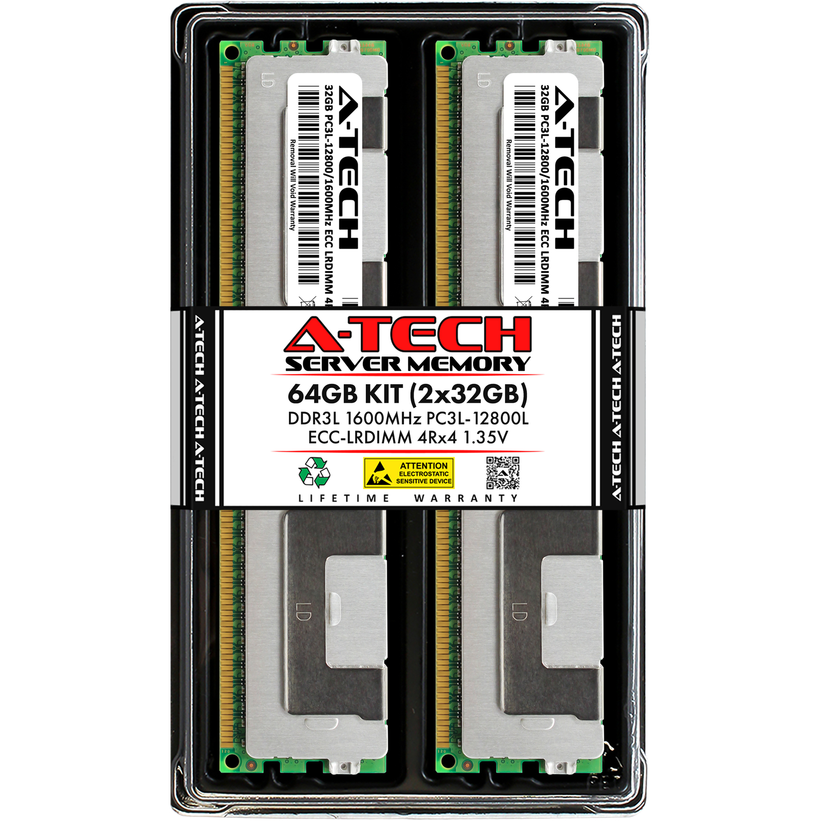 64GB 2x 32GB PC3L-12800L LRDIMM Supermicro X9DBS-F X9DRD-iF X9DRT-HF+ Memory RAM