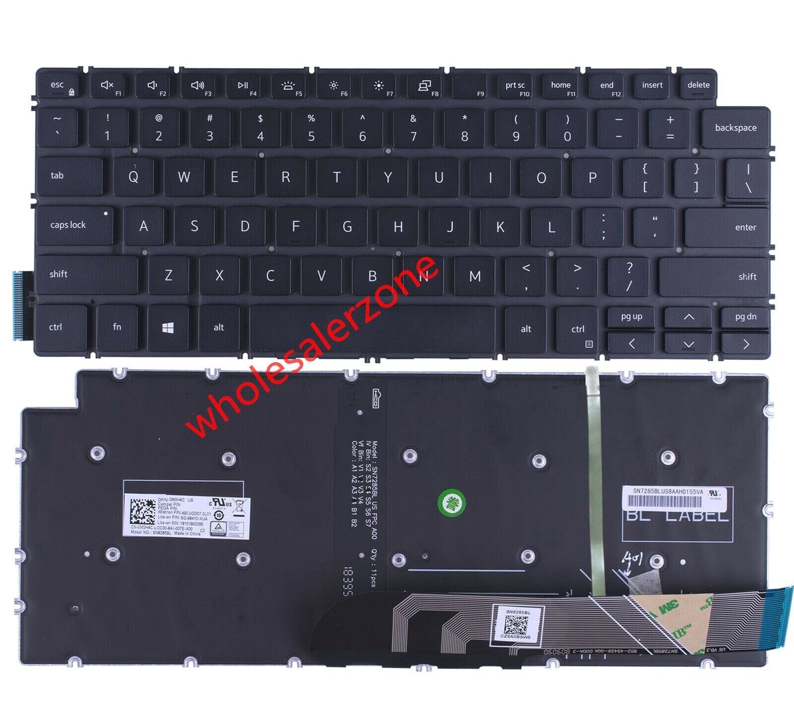 New backlit US Keyboard for Dell Vostro 14-3000 series 3400 P132G 3401 3402 3405