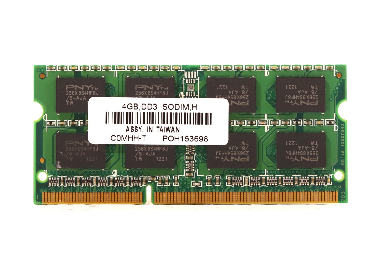 PNY 4GB PC3-10600 DDR3-1333Mhz SO-DIMM Memory Laptop Memory P/N: C0MHH-T Tested