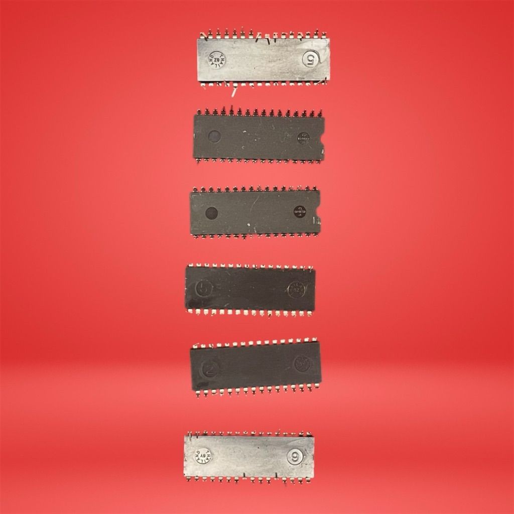 Lot 6 Toshiba 32-Pin SRAM Memory IC Chips DIP-32 Static RAM NOS