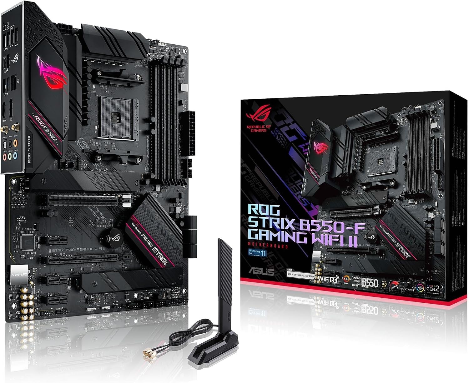 ROG Strix B550-F Gaming WiFi II Motherboard: Perfect for Ryzen CPUs, Easy Setup