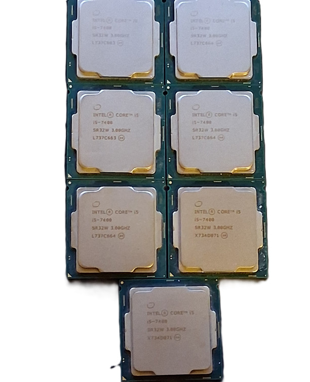 This is a lot of 7 Intel core i5 7400 CPU’s
