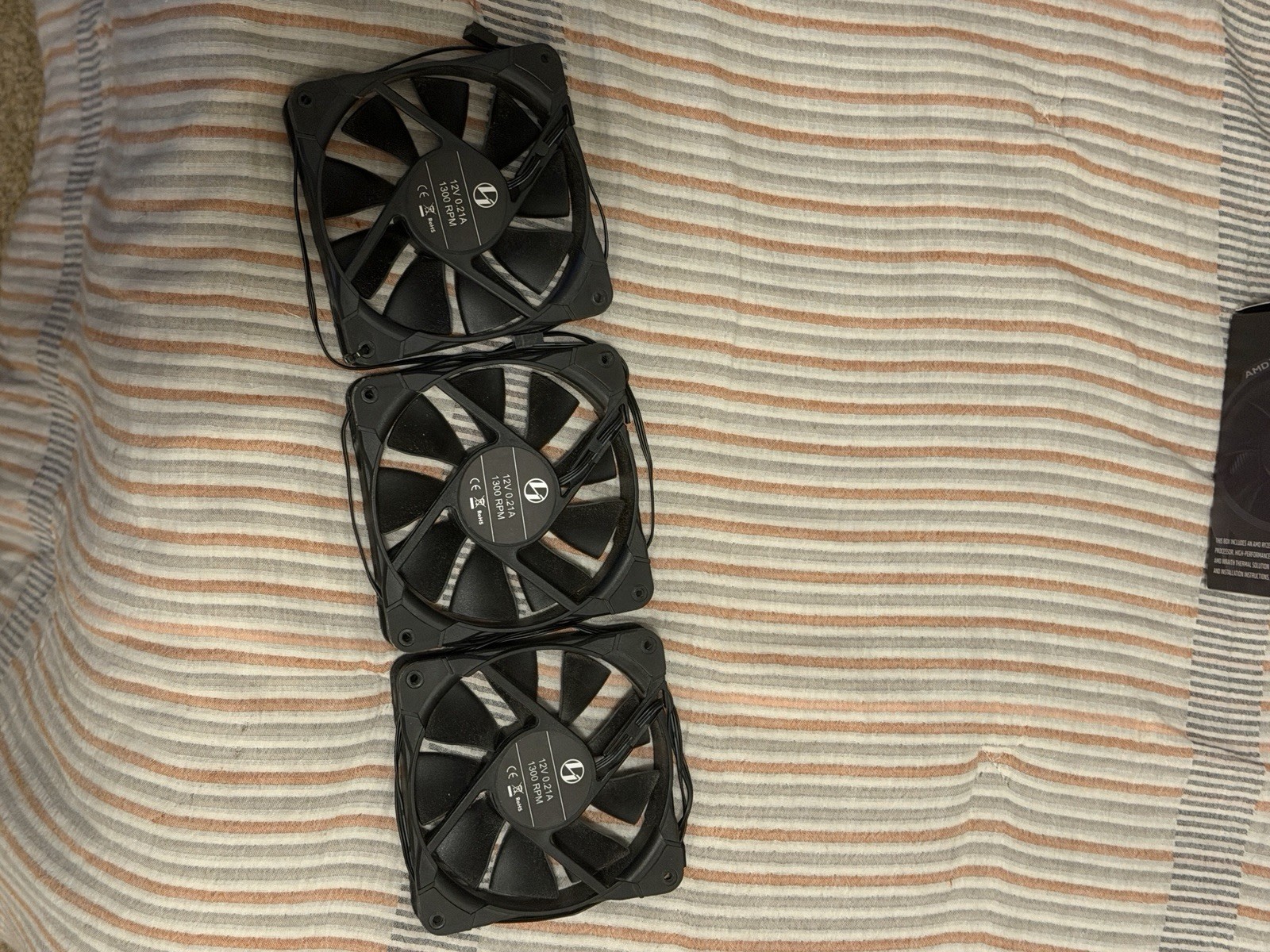NZXT & Lian Li 120mm Black Rifle Bearing Case Fans
