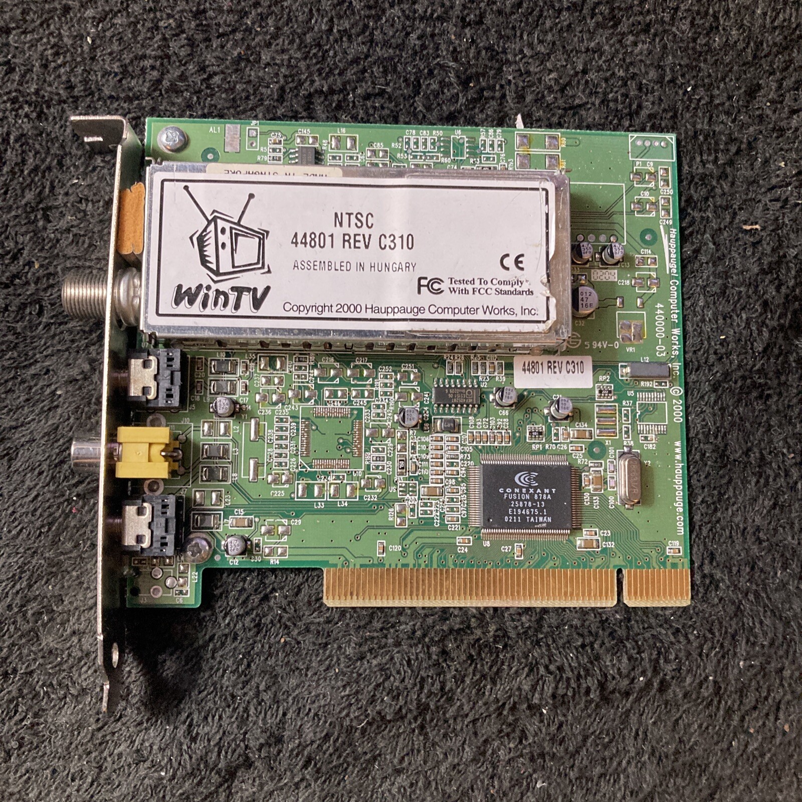 Hauppauge WinTV NTSC/NTSC-J 26032 Rev C199 TV Tuner Card