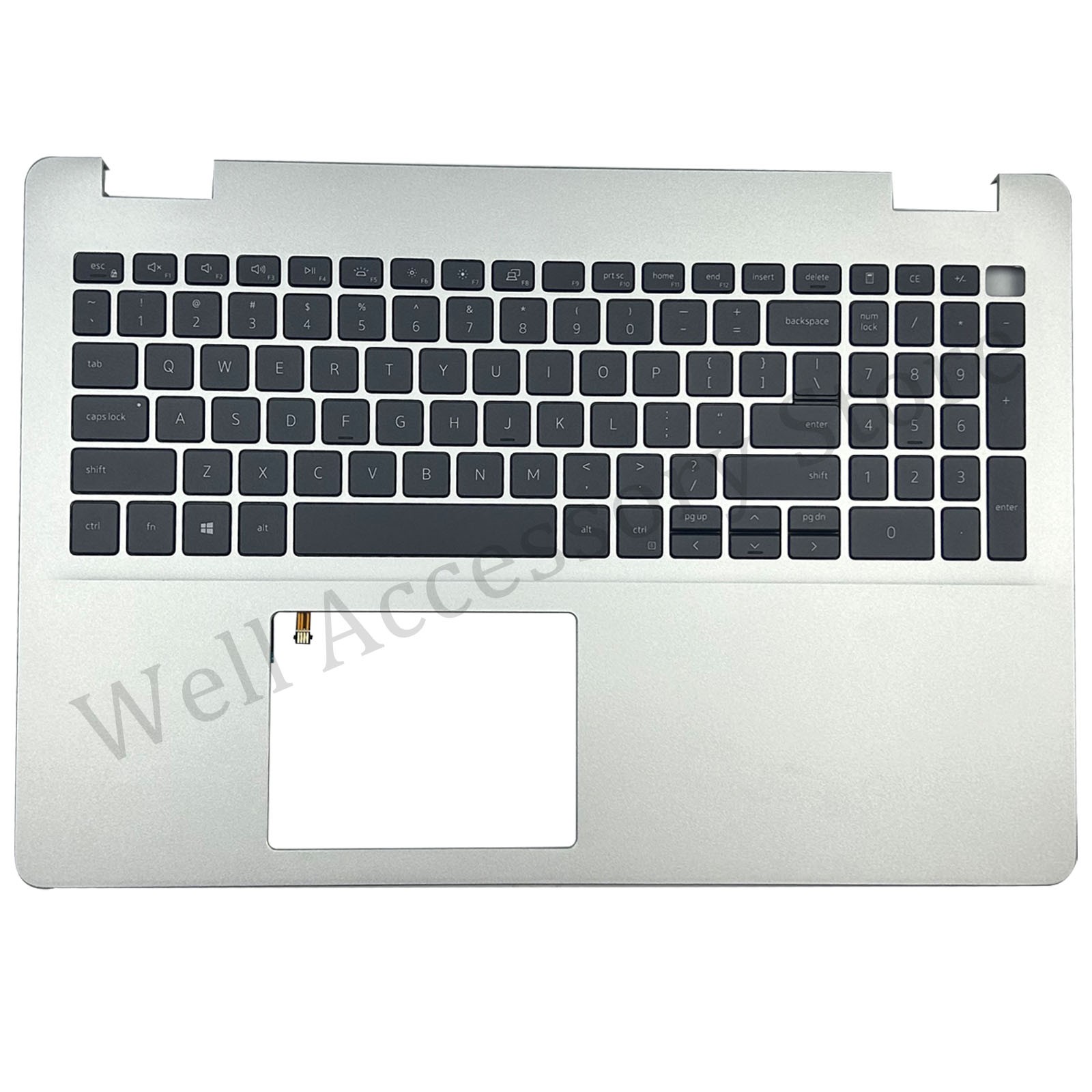 New Dell Inspiron 5593 15.6″ Palmrest Keyboard Backlit W Type C Silver 7G0RN US