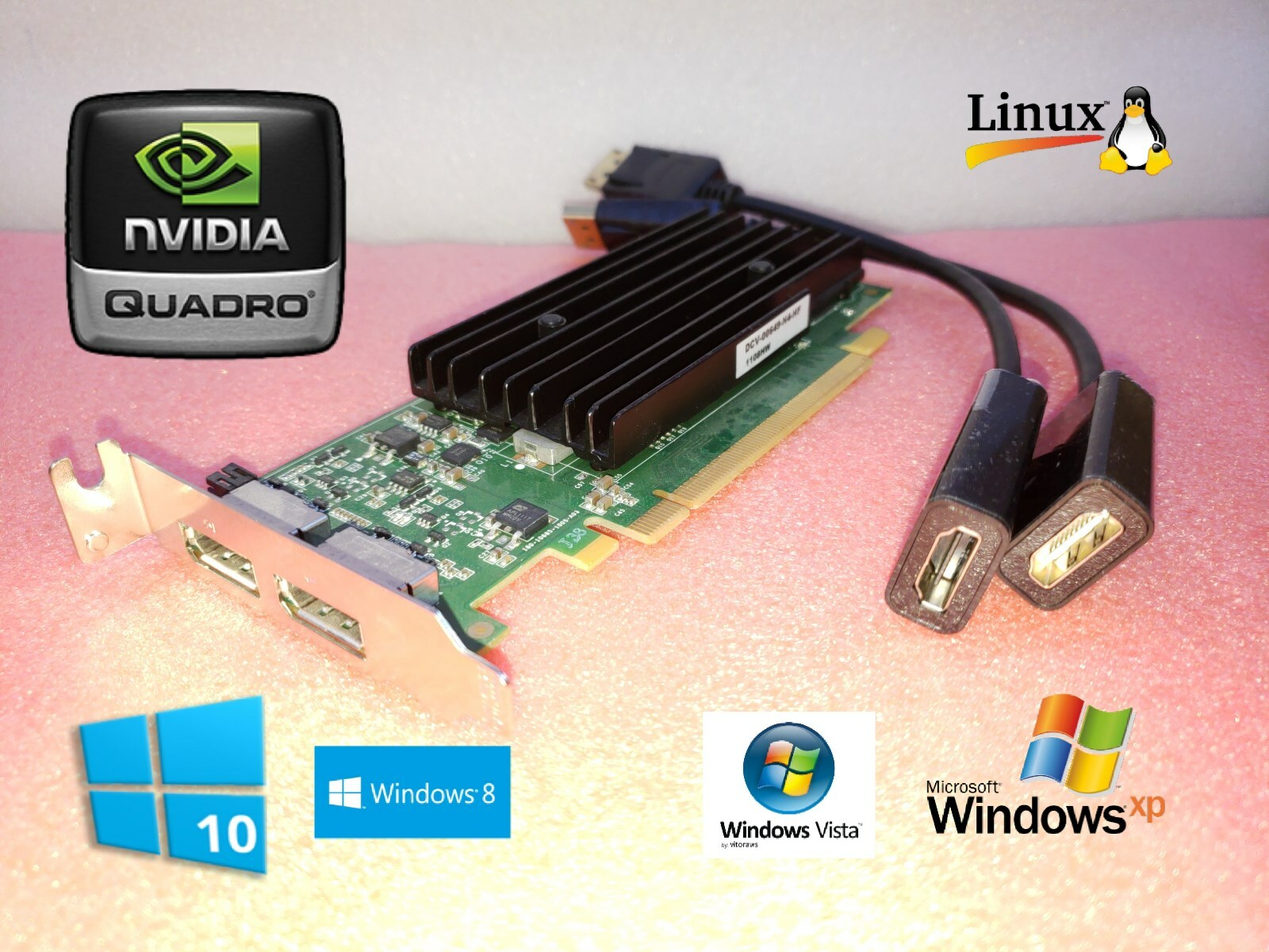 Dell Optiplex 390 780 790 980 990 7010 9010 SFF Video Card w/ Dual HDMI Output