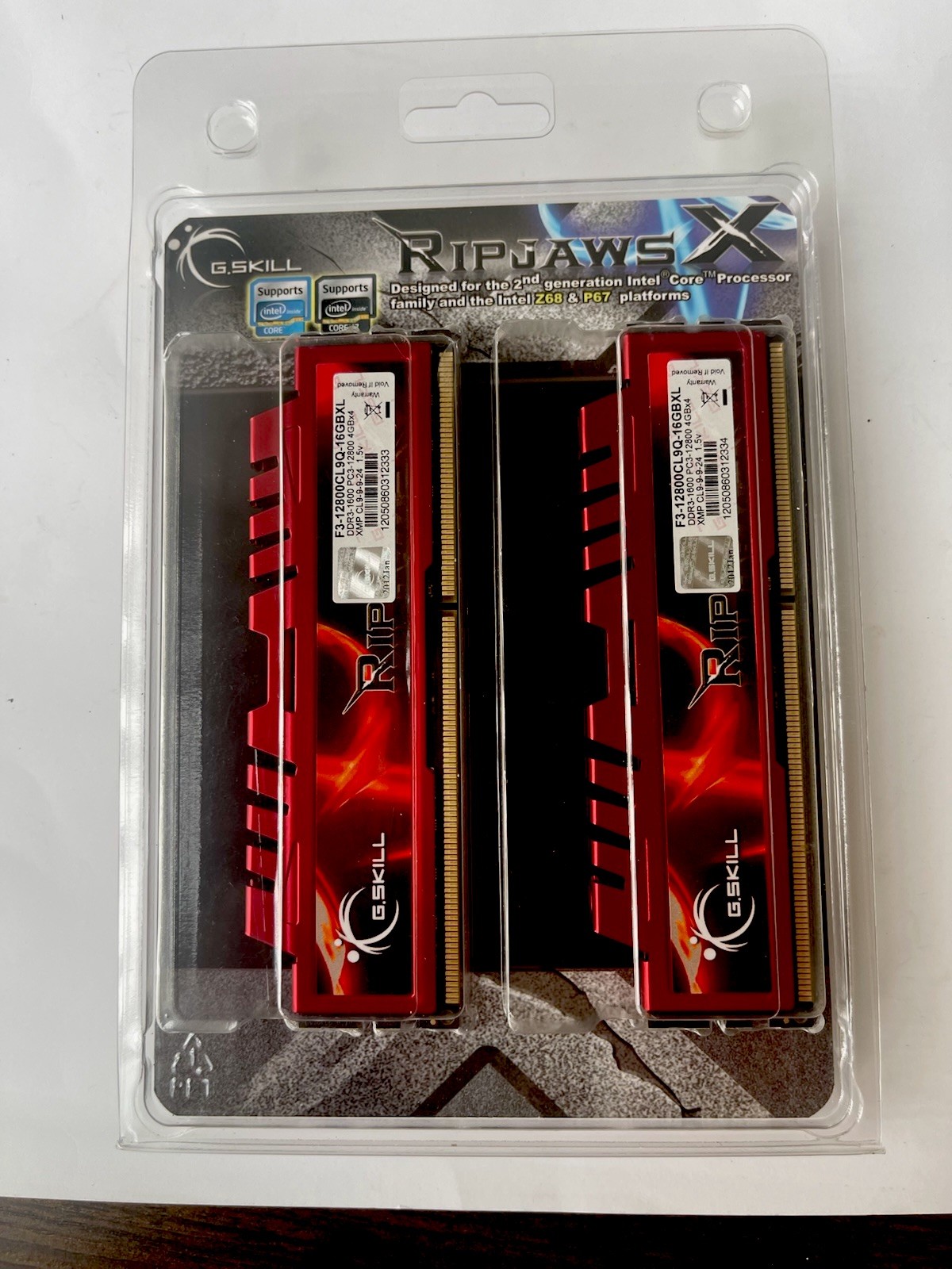 G.Skill Ripjaws X 16GB (4x4GB) DDR3 1600MHz RAM F3-12800CL9Q-16GBXL 1.5V