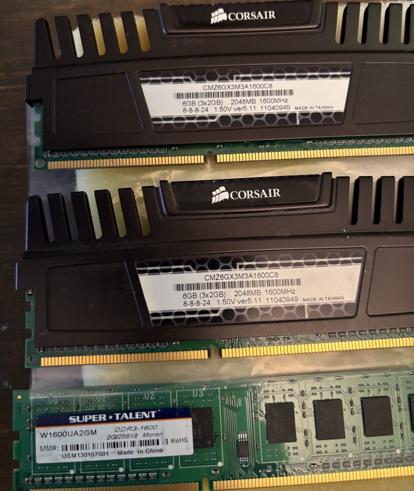 Lot of RAM 20GB DIMM /s Corsair / A-Tech/Samsung SEE Details