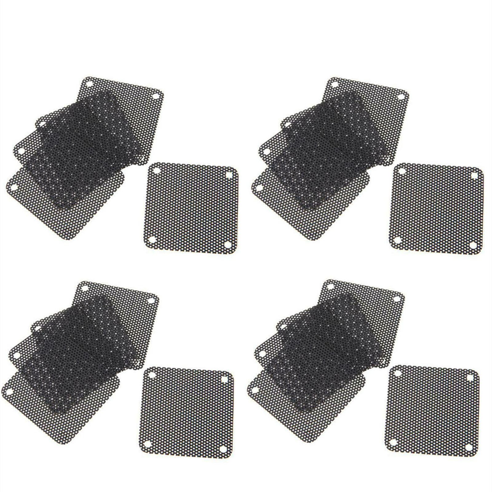 20Pack 40x40mm PVC Fan Dust Filter PC Dustproof Cuttable Computer Mesh Cover t