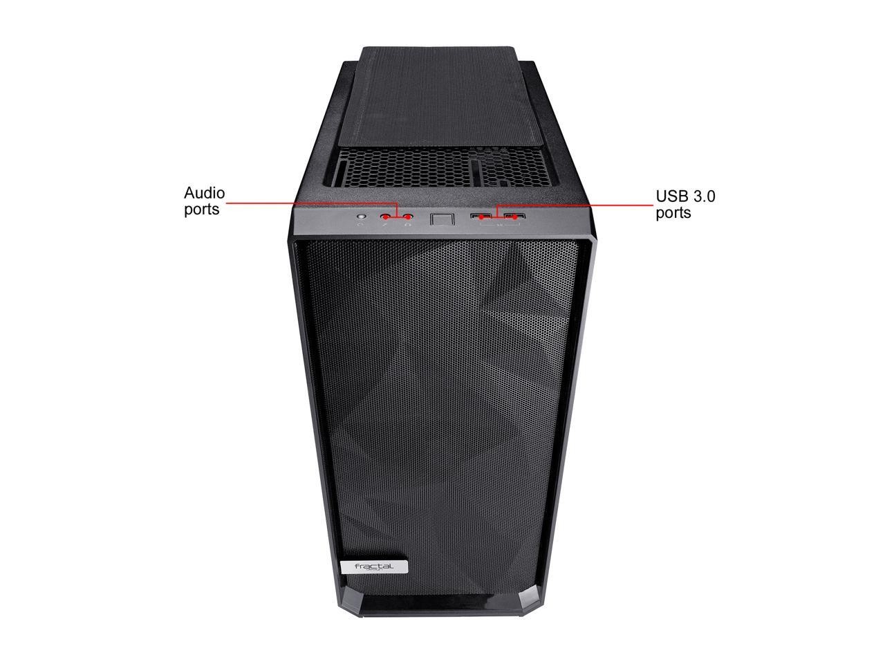 Fractal Design Meshify C Black ATX High-Airflow Compact Dark Tint Tempered Glass