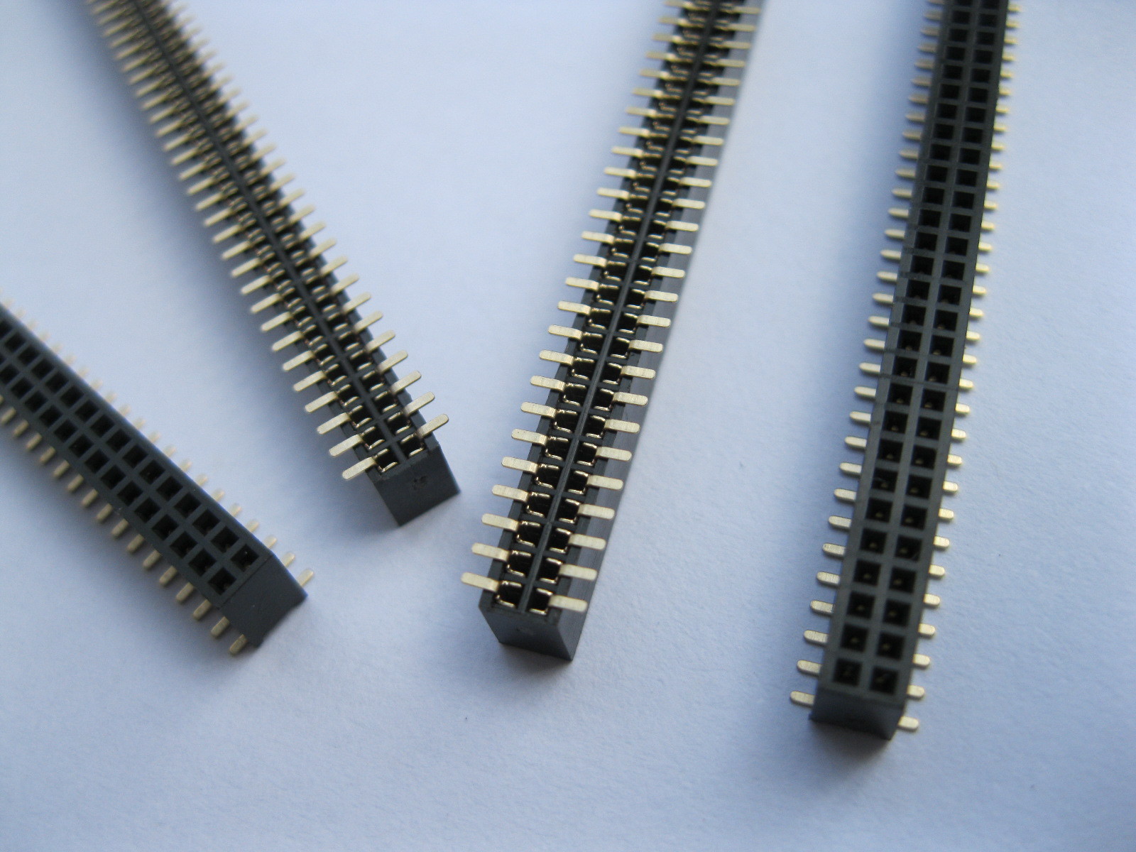60 pcs Gold Plated SMD SMT 1.27mm Breakable Female Pin Header 80pin Dual Row New
