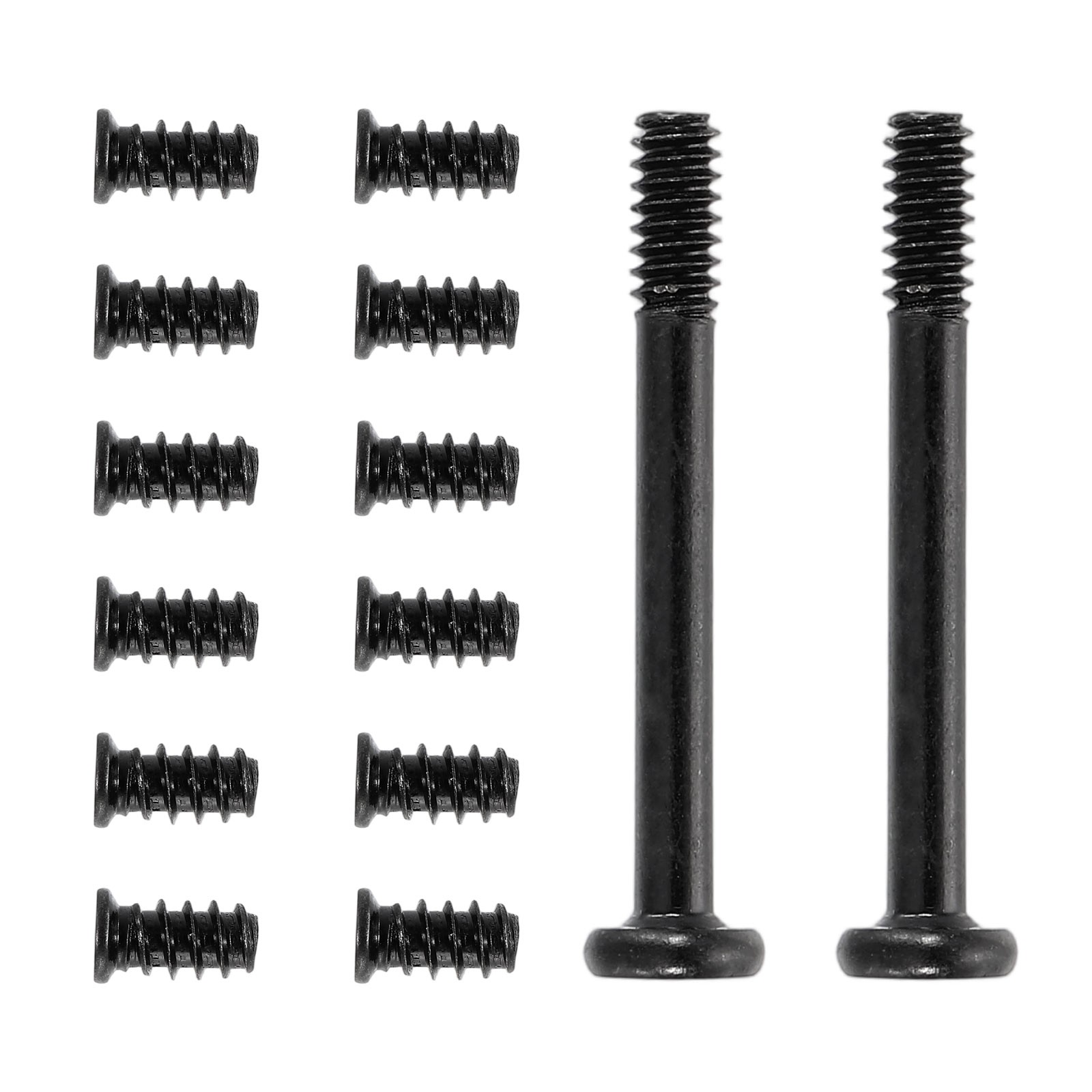 60Pcs (30pcs #6-32×30, 30pcs M5x10) Computer Case Fan Screws Kit for DIY, Black